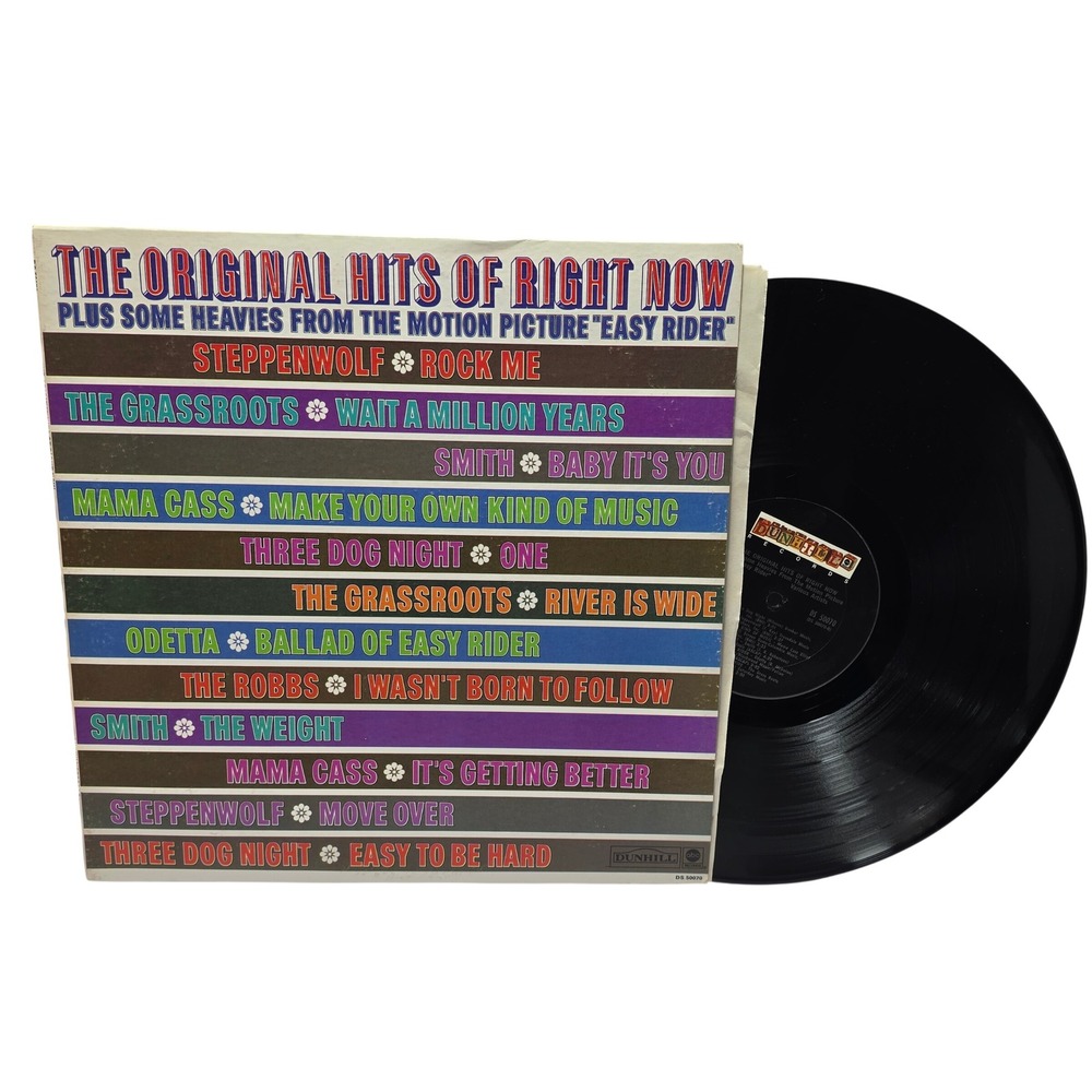 The Original Hits of Right Now Vinyl LP Dunhill DS 50070 Steppenwolf Mama Cass*